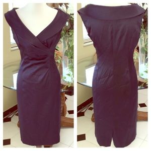 🌿Jones NY Navy Shaw Collar Dress